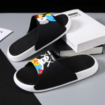 Slippers men outside wearing summer new trends sports basketball anti-slip and anti-stink thick bottom mens bath cool tug