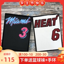 Hot fire team 3 Wade retro city version jersey jersey pants suit 6 James male and female vest customized basketball suit