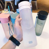 Convenience 100 Large Capacity Tea Sepal Fitness Cup Outdoor Sports Plastic Cup Female Teacup Flowers Fruit Tea Vehicular Cup Students