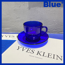 Blue Klein Blue environmental protection glass coffee cup Juice cup High temperature household net red personality tableware simple