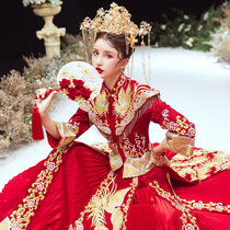 Xiuhe clothing bride 2021 new wedding dress Chinese wedding Fengguan Xie wedding dress Hexiu dress female winter