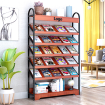 Wrought newspaper stand Office data display stand simple party building brochure book frame creative magazine rack landing