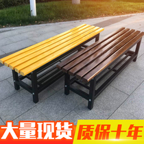 Solid Wood Long Bar Stool Bathroom Dressing Room Changing Shoes Stool Outdoor Chair Park Benches Embalming Gym Room Rest Long Stool