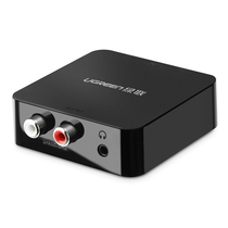Fiber optic to audio converter Coaxial to Lotus TV spdif digital audio analog port 3 5 green union