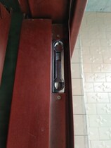 Security door heaven and earth dark bolt lock fireproof door double open door invisible stainless steel middle control bolt primary-secondary door