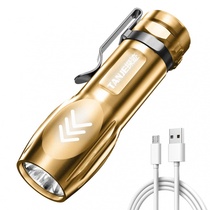 Office flashlights outdoor household portable led waterproof USB charging tactics mini small flashlight