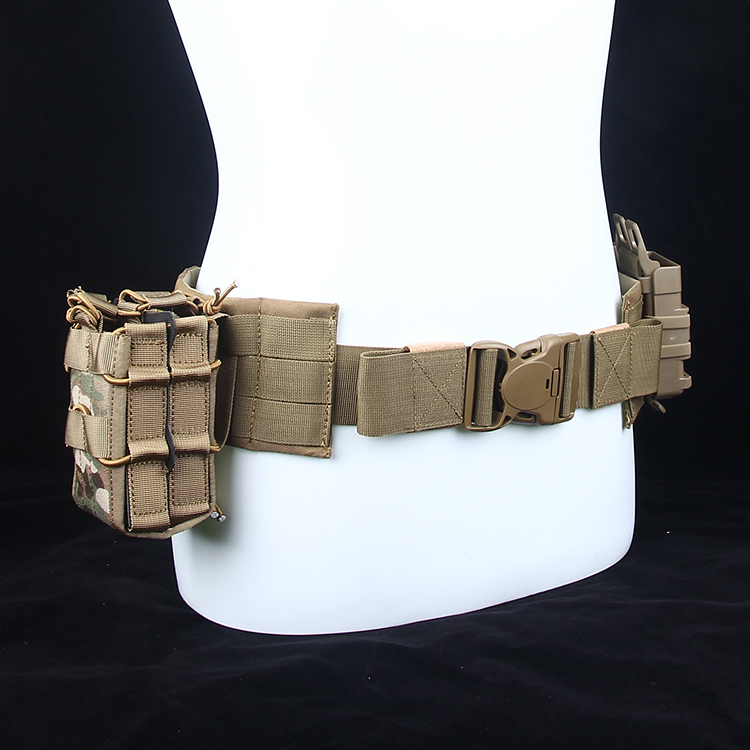 Tactical Belt Molle Tactical Belt Seal Multi-purpose External Belt Ultra Wide Belt for Men and Women Load Belt Suit Optional