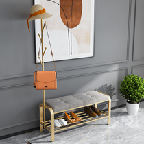 Nordic sitting for a shoe-changing stool hanger integrated modern soft bag cushion containing shoes stool minimalist clothing shop fitting bench