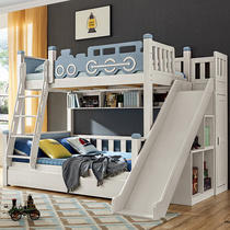 Solid wood bunk bed two bed 1 35m a bunk bed as well as pillow m five bunk bed children Wood upper and lower bunk bed