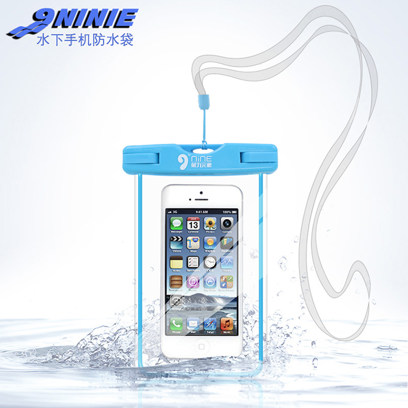 第九元素手机防水袋可触屏水下苹果6splus三星小米通用5.5寸高清