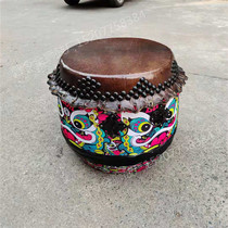 Selected smooth buffalo skin drum hard wooden barrel handmade Foshan lion drum lion dance drum adult gong drum dragon boat drum