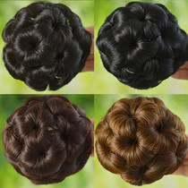 Grab clip type nine flower buds headdress hair bag bride etiquette hair pan head ball hair Bud hair wig