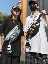 Special Cabinet Tide Card Chest Bag Men Ins Sports Students Single Shoulder Bag Boys pockets Fashion Small bags Female Slanted Satchel