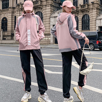 Sports suit women autumn and winter 2021 New Korean loose size student thickened two-piece fashion casual wear