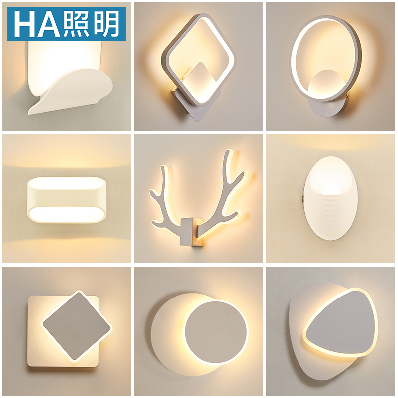 [$28.83] Bedside lamp modern simple creative personality led wall lamp