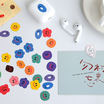 Stickers Ins Wind Cotton Candy Smiley Face Stickers Hands Tent Diy Decorative Material Cute Little Collage Closure Sticker stickers
