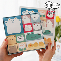 Tirado high-value post-it notes a set of boxed 11 cute cartoon notes can be pasted with student stationery