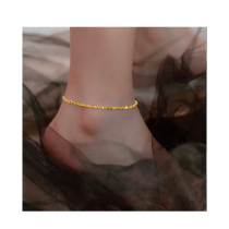 Take a bath without picking the sparkling titanium steel anklet women's gypsophila tide cold wind niche high-grade foot ornaments