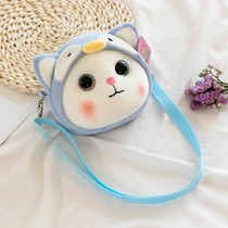 Super cute doll bag mini fashion cute plush cat dinosaur children messenger bag girls change small backpack