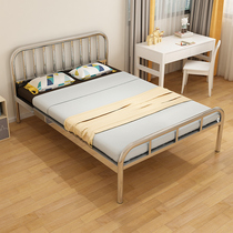 Steel Master 304 Stainless Steel Bed 1 58 m Single Double Bed Rental Apartment 1 2 Iron Frame Iron Bed