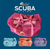 Nautilus Colorful Diving Net Bag Scuba Diving Equipped Footbed Web Bag BCD Regulator Containing Bag