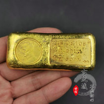 Antique Miscellaneous collection Vintage Brass ancient coin Gilt Bronze Sun Zhongshan Republic of China 22 gold ingots Gold bars Gold cakes