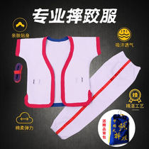 Wrestling clothes Mens and womens Chinese wrestling clothes fall clothes girdle red blue and white thickened pure cotton special offers
