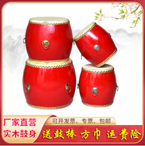 Manufacturer Direct sales 6 7 8 9 10 12 inch Wooden Head Layer Bull Leather Small Battle Drums Red Drum Red Drum Hall Drum