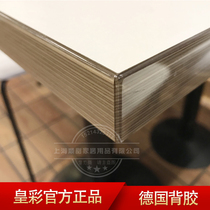 KFC McDonalds dining table 3D high-gloss transparent multi-layer wood acrylic edge banding wood grain