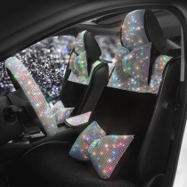 Color Drill Short Plush Car Cushion All Season Universal All-bag Car Seat Cushion Mesh Red Breathable Car Saddle Seat Cushion