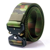 Cobra buckle camouflage tactical belt commuter denim belt male and female student tooling outdoor Joker nylon belt