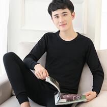 Linen Lining Pants Suit Mens Pure Cotton Autumn Clothing Autumn Pants Men Line Pants Cotton Sweater Sweatshirt Thin WARM UNDERWEAR SET