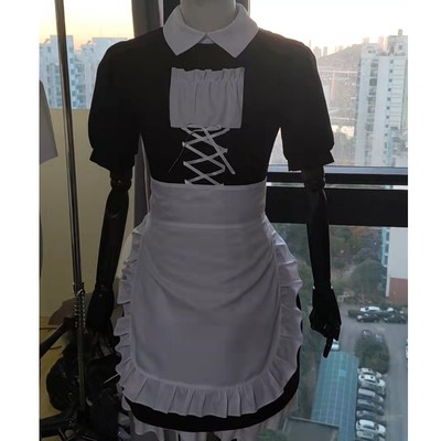 taobao agent The starting stolen star September Tian Anime Cosplay clothing black and white dragon star maid clothes coffee shop maid dress