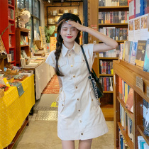 Style tooling port Wind Dont make unique Thousand gold dress Dress Women Summer New Light Cooked Cashew Cassera Cassera short sleeve shirt with no sleeves