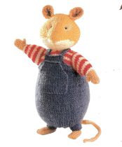 Pitshot doll translation illustration cute little mouse a pair of plain text illustration tutorial Chinese version