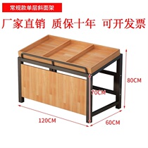  Custom swing fruit oblique fruit shelf multi-function creative vegetable display rack Fruit shelf high-end end
