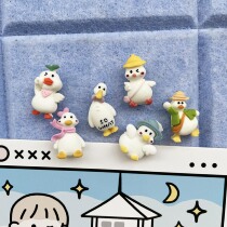6 funny ducklings cartoon cute little pushpins felt cork board creative photo scene decoration button nail