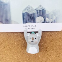 1 does not hurt the photo pin creative koala cartoon lift hand holder postcard felt cork wall decoration nail