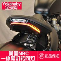 USA NRC] Triumph Bobber modified taillight steering integrated light Triumph Bobber license plate holder