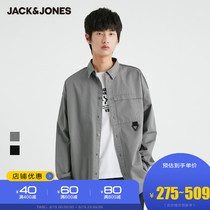 JackJones Jack Jones summer mens simple and all-match personality long-sleeved casual loose shirt tide 220405015