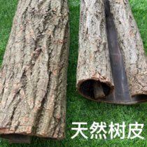 Natural Bark Dry Bark Pillar True Bark Willow Bark Water Pipe Wrap Decoration Heating Pipe Bark Decoration