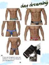 Mens underwear double - di 041 three strips