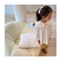  Flower shop now Korean childrens clothing 21 autumn new planb tether hollow lace doll collar parent-child long-sleeved shirt