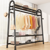 Hangers In the bedroom Simple clothes rack Floor folding household storage Student dormitory drying clothes storage pole