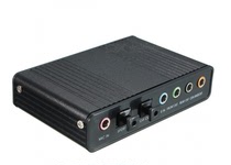 Positive USB5 1 sound card external independent fiber amplifier speaker desktop notebook surround DTS5 1 Home shadow