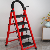Widening Escalator Home Stairs Folding Pedal Ladder Herringbone Multifunction Indoor tool holder Ladder Thickening Portable