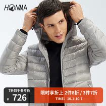Anchor same Model recommendation HONMA new golf mens down jacket hooded stand collar lock temperature
