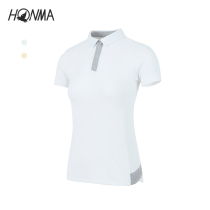 HONMA2022 new golf outfits women short sleeve polo T-shirt imported fabric light and breathable