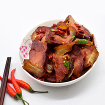 Bacon thick-scented farmhouse homemade firewood smoke smoked Hunan authentic native flower native pig bacon cured meat wax lean meat