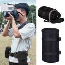Multifunctional outdoor photography belt portable suspension running bag SLR camera telephoto lens protective cover storage barrel barrel